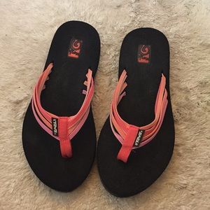 Pink Mukti Strap Teva Sandals